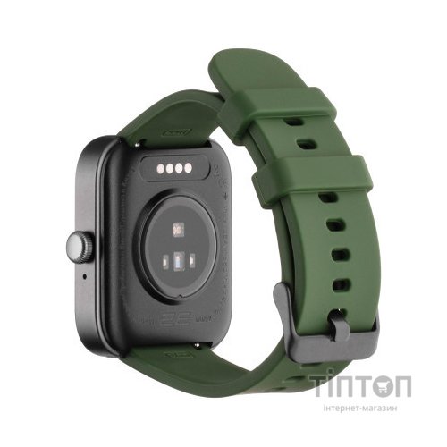 Смарт-годинник 2E Alpha SQ Music Edition 46mm Black-Green (2E-CWW40BKGN)