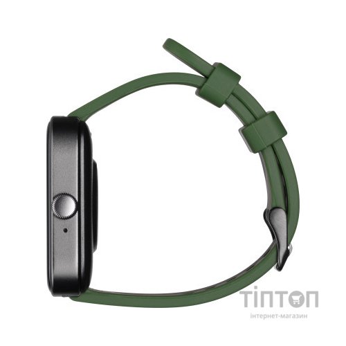 Смарт-годинник 2E Alpha SQ Music Edition 46mm Black-Green (2E-CWW40BKGN)