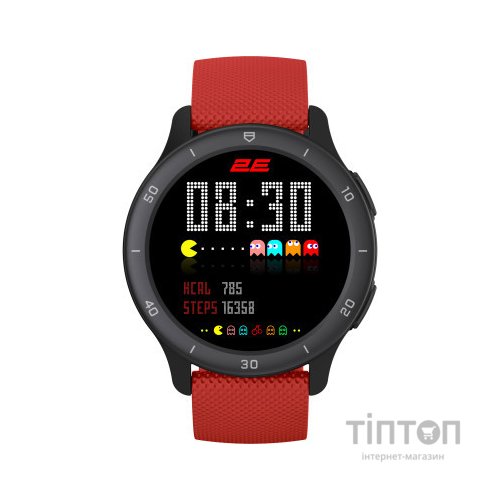 Смарт-годинник 2E Motion GT2 47mm Black-Red (2E-CWW21BKRD)