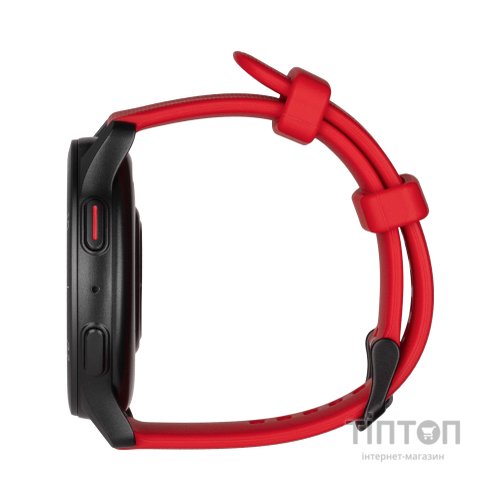 Смарт-годинник 2E Motion GT2 47mm Black-red + ремінець зелений (2E-CWW21BKRD-WS)