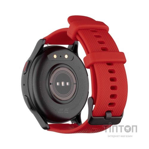 Смарт-годинник 2E Motion GT2 47mm Black-red + ремінець зелений (2E-CWW21BKRD-WS)