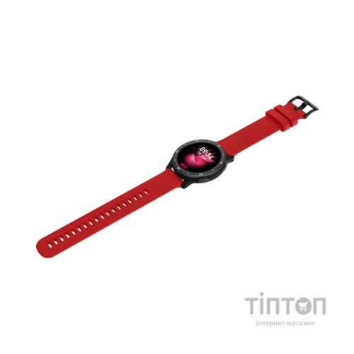 Смарт-годинник 2E Motion GT2 47mm Black-red + ремінець зелений (2E-CWW21BKRD-WS)