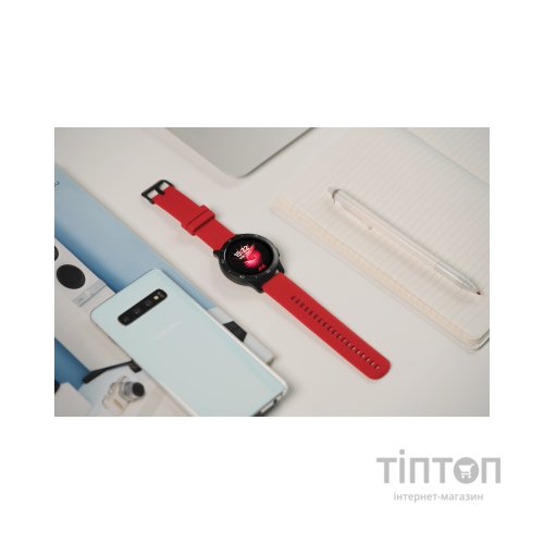 Смарт-годинник 2E Motion GT2 47mm Black-red + ремінець зелений (2E-CWW21BKRD-WS)