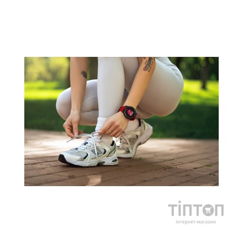 Смарт-годинник 2E Motion GT2 47mm Black-red + ремінець зелений (2E-CWW21BKRD-WS)
