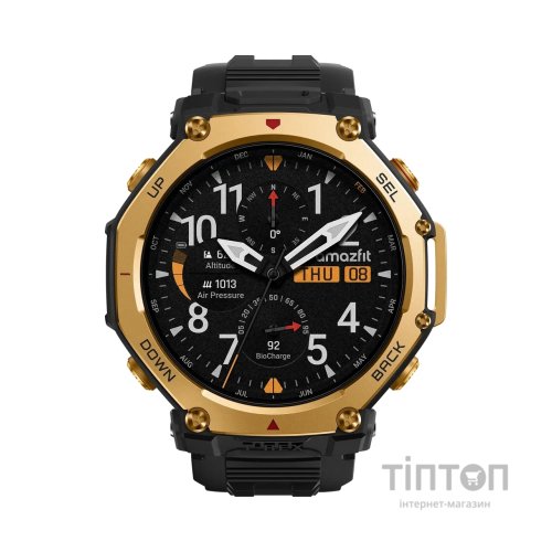 Смарт-годинник Amazfit T-Rex 3 Pro 48mm W2444OV5N Black Gold (1170957)