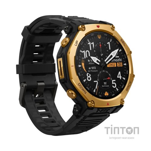 Смарт-годинник Amazfit T-Rex 3 Pro 48mm W2444OV5N Black Gold (1170957)