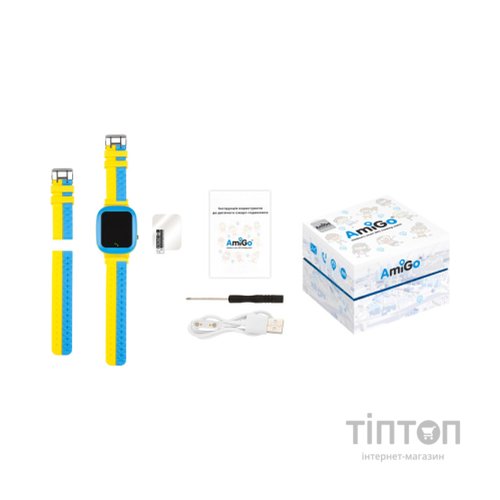Смарт-годинник Amigo GO004 GLORY Splashproof Camera+LED Blue-Yellow (976265)