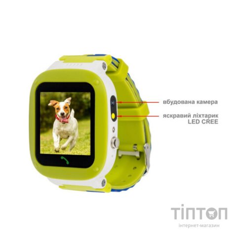 Смарт-годинник Amigo GO004 Splashproof Camera+LED Green (856042)