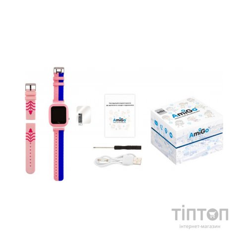 Смарт-годинник Amigo GO004 Splashproof Camera+LED Pink (746404)