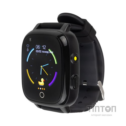 Смарт-годинник Amigo GO005 4G WIFI Kids waterproof Thermometer Black (747016)