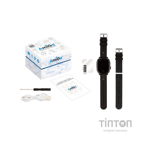 Смарт-годинник Amigo GO005 4G WIFI Kids waterproof Thermometer Black (747016)