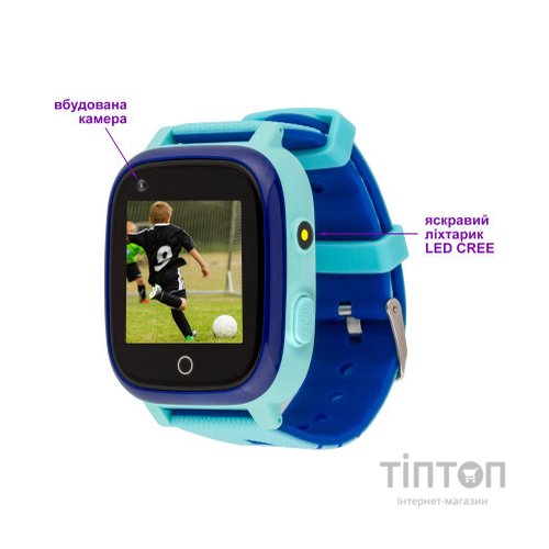 Смарт-годинник Amigo GO005 4G WIFI Kids waterproof Thermometer Blue (747017)