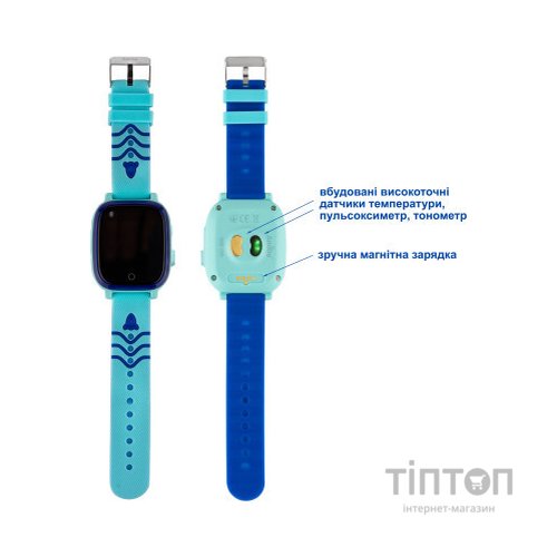 Смарт-годинник Amigo GO005 4G WIFI Kids waterproof Thermometer Blue (747017)