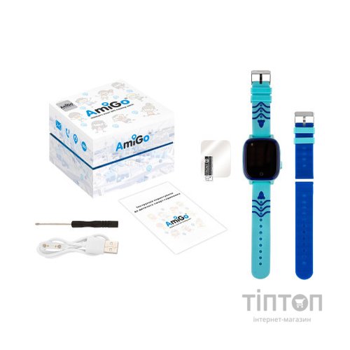 Смарт-годинник Amigo GO005 4G WIFI Kids waterproof Thermometer Blue (747017)