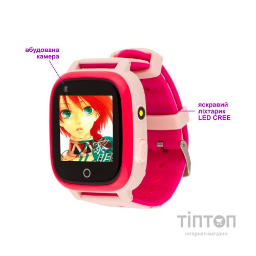 Смарт-годинник Amigo GO005 4G WIFI Kids waterproof Thermometer Pink (747018)