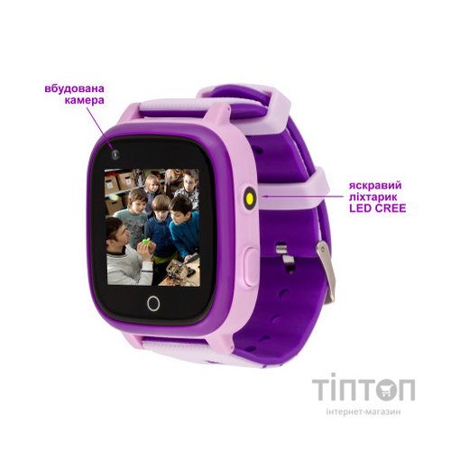 Смарт-годинник Amigo GO005 4G WIFI Kids waterproof Thermometer Purple (747019)