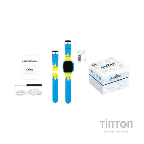 Смарт-годинник Amigo GO008 GLORY GPS WIFI Blue-Yellow (976267)