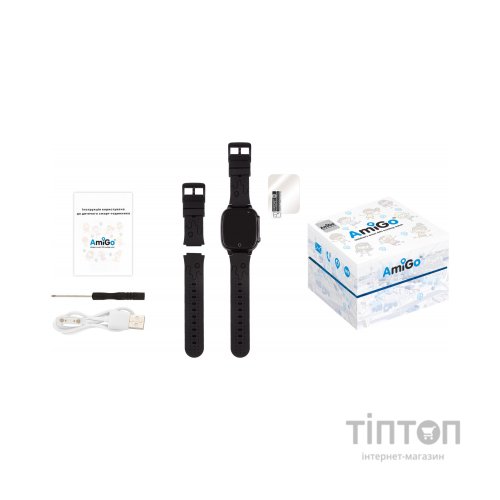 Смарт-годинник Amigo GO008 MILKY GPS WIFI Black (873291)
