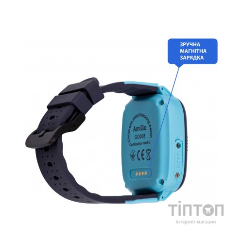 Смарт-годинник Amigo GO008 MILKY GPS WIFI Blue (873292)