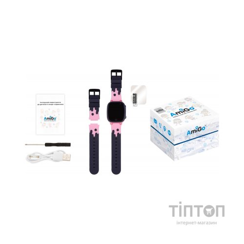 Смарт-годинник Amigo GO008 MILKY GPS WIFI Pink (873293)