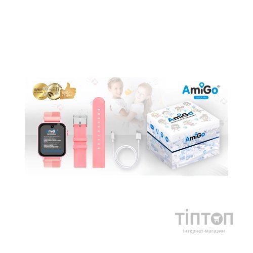 Смарт-годинник Amigo GO10S Pro WIFI Рожевий Смарт-годинник для дітей (1182493)