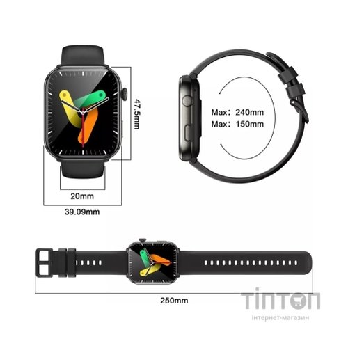 Смарт-годинник Blackview R60 Black (6931548318699)