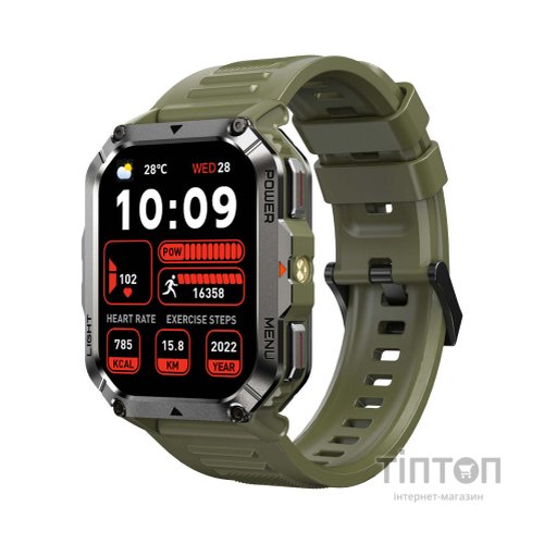 Смарт-годинник Blackview W70 Pro Green (6931548322726)