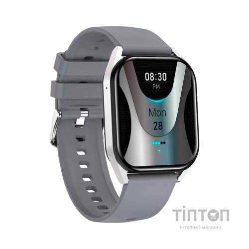 Смарт-годинник Canyon Chatter SW-58 BT-CALL Silver Grey (CNS-SW58SS)
