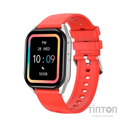 Смарт-годинник Canyon Chatter SW-58 BT-CALL Silver Red (CNS-SW58RR)