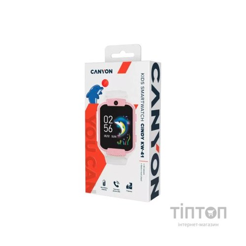 Смарт-годинник Canyon CNE-KW41WP "Cindy" Kids Watch White -Pink (CNE-KW41WP)