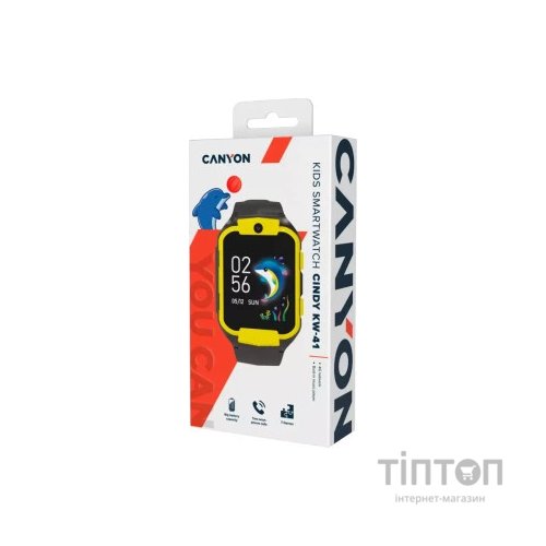 Смарт-годинник Canyon CNE-KW41YB "Cindy" Kids Watch Black-Yellow (CNE-KW41YB)