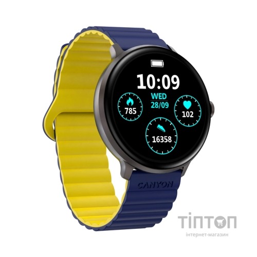 Смарт-годинник Canyon Jacky SW-69 Blue Yellow (CNS-SW69BL)