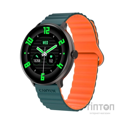 Смарт-годинник Canyon Jacky SW-69 Green Orange (CNS-SW69BG)
