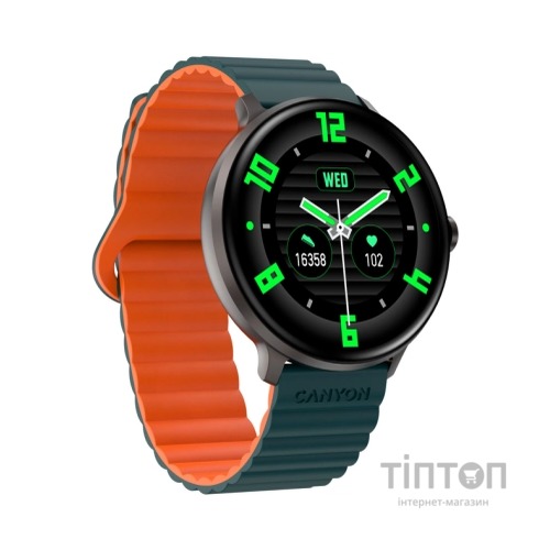 Смарт-годинник Canyon Jacky SW-69 Green Orange (CNS-SW69BG)
