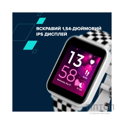 Смарт-годинник Canyon Joyce KW-43 DUAL BT Music White (CNE-KW43WB)