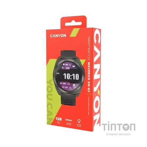 Смарт-годинник Canyon Maveric SW-83 GPS Black (CNS-SW83BB)