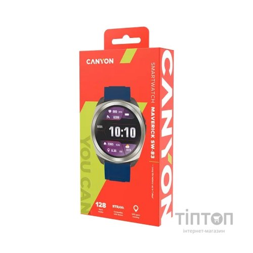 Смарт-годинник Canyon Maveric SW-83 GPS Silver (CNS-SW83SS)