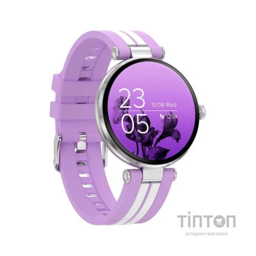 Смарт-годинник Canyon Semifreddo SW-61 Silver-Lavender (CNS-SW61PP)
