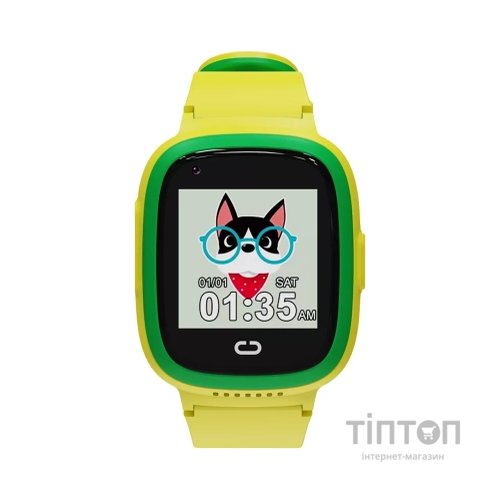 Смарт-годинник Canyon Sunny KW-48 Video 4G GPS Games Music Yellow/Green (CNE-KW48YG)