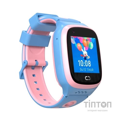 Смарт-годинник Canyon ZEFIR KW-49 E-SIM 4G GPS Pink-Blue Дитячий смарт-годинник (CNE-KW49PB)