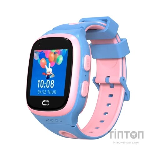 Смарт-годинник Canyon ZEFIR KW-49 E-SIM 4G GPS Pink-Blue Дитячий смарт-годинник (CNE-KW49PB)