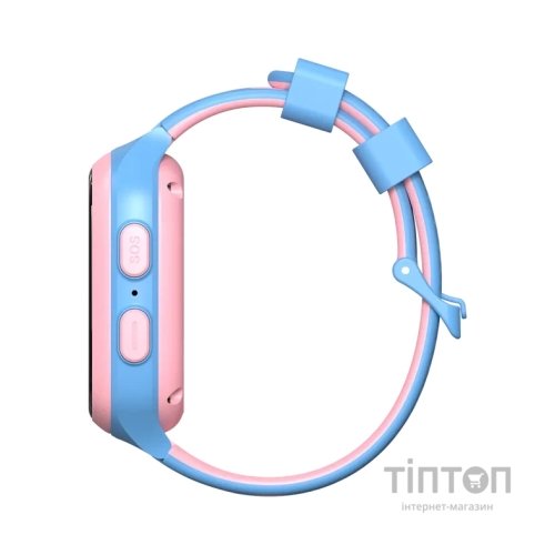 Смарт-годинник Canyon ZEFIR KW-49 E-SIM 4G GPS Pink-Blue Дитячий смарт-годинник (CNE-KW49PB)