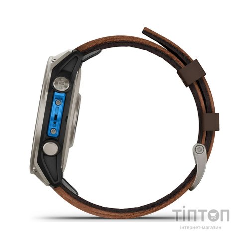 Смарт-годинник Garmin D2 Mach 2, 47mm, Saph, Bare Ti/Blk w/LthrBd, GPS (010-02904-31)