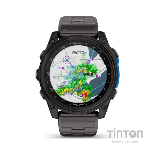 Смарт-годинник Garmin D2 Mach 2, 51mm, Saph, CrbnGry Ti/Blk w/TiBd,GPS (010-02905-31)