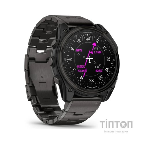 Смарт-годинник Garmin D2 Mach 2, 51mm, Saph, CrbnGry Ti/Blk w/TiBd,GPS (010-02905-31)
