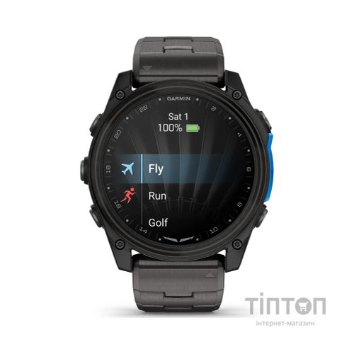 Смарт-годинник Garmin D2 Mach 2, 51mm, Saph, CrbnGry Ti/Blk w/TiBd,GPS (010-02905-31)
