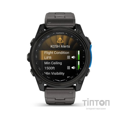 Смарт-годинник Garmin D2 Mach 2, 51mm, Saph, CrbnGry Ti/Blk w/TiBd,GPS (010-02905-31)