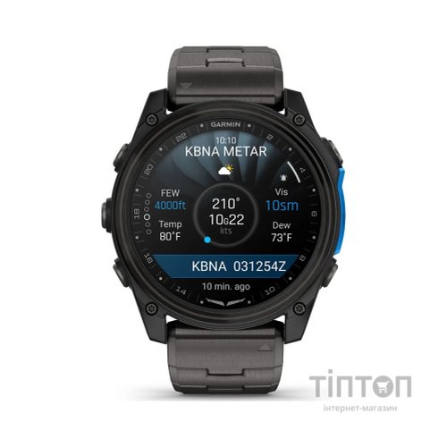 Смарт-годинник Garmin D2 Mach 2, 51mm, Saph, CrbnGry Ti/Blk w/TiBd,GPS (010-02905-31)