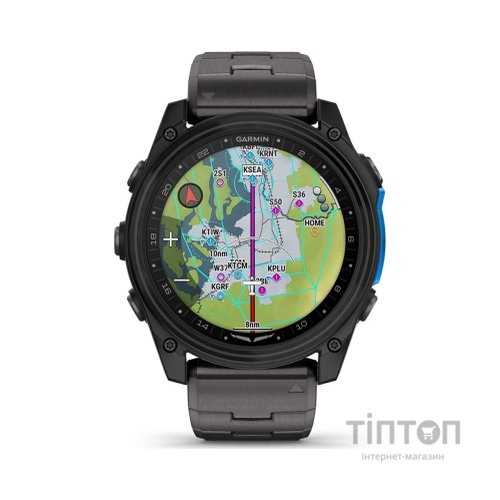 Смарт-годинник Garmin D2 Mach 2, 51mm, Saph, CrbnGry Ti/Blk w/TiBd,GPS (010-02905-31)