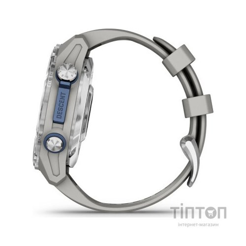 Смарт-годинник Garmin Descent Mk3, 43mm, Passvtd Steel/Fog Gry, Dive Computer, GPS дайвінг комп'ютер (010-02753-04)